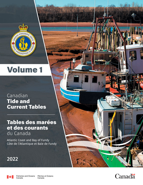 2022 Tide Tables Volume 1 - 2022 Atlantic Coast and Bay of Fundy